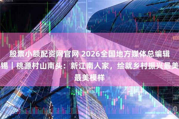 股票小额配资网官网 2026全国地方媒体总编辑看无锡|桃源村山南头:新江南人家,绘就乡村振兴最美模样